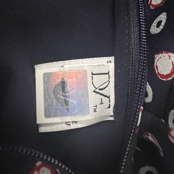 DIANE VON FURSTENBERG Jamie Dress Size 8 Silk Lace Trim Ruffle Tiered Black 8 - Picture 8 of 9